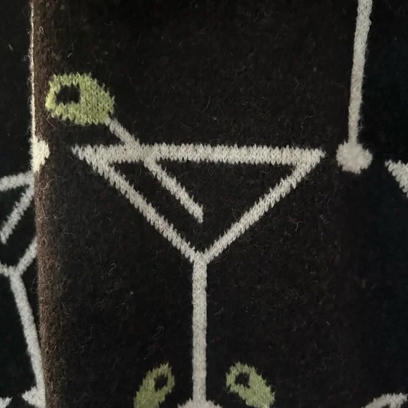 New with Tag Anthropologie Bel Kazan Cardigan with Martini Design One Size - Picture 6 of 14